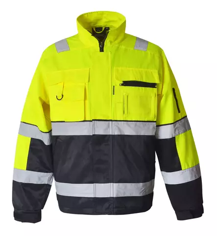 Takki, musta/keltainen, EN 20471 lk.2 - Huomiovaatteet - 2337 - 1